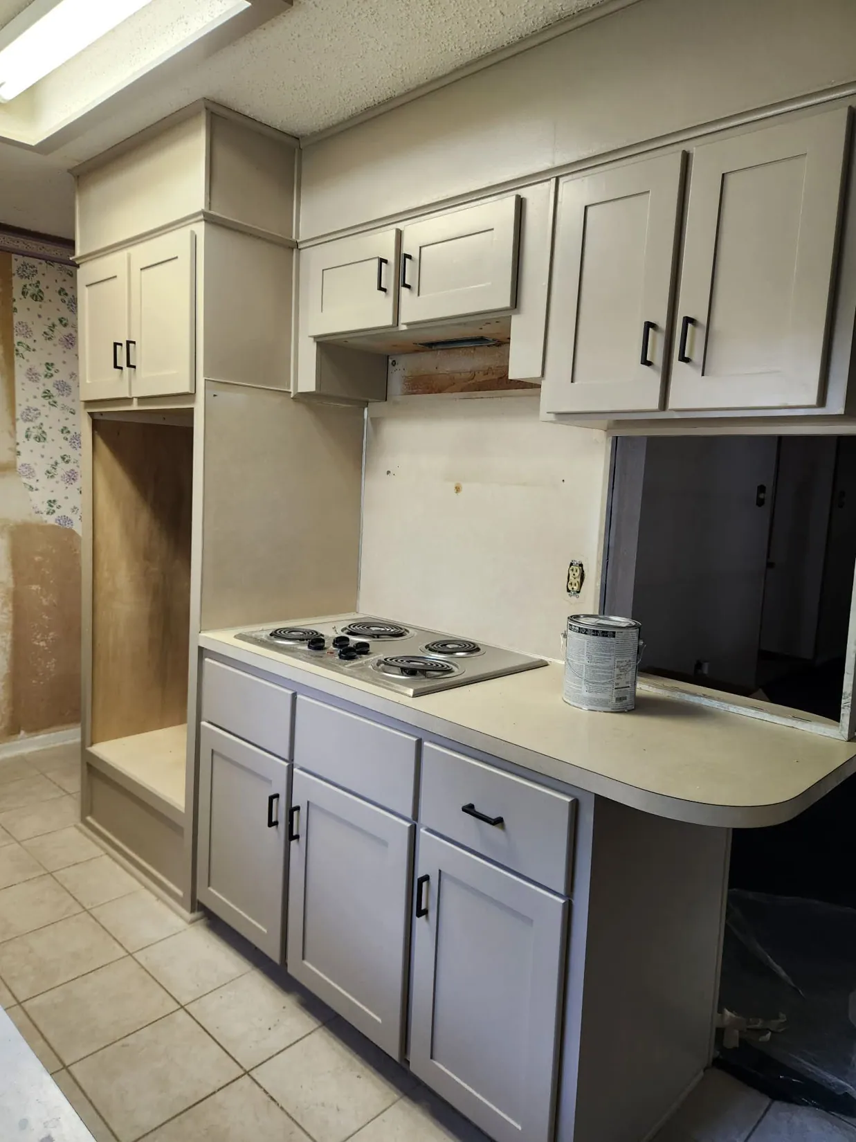 Finished P&D kitchen cabinetry after refinishing